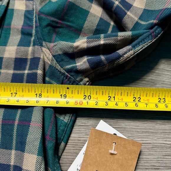 *NEW Vans Men's Box Flannel Classic Long Sleeve Shirt - Blue/Brown Plaid - Picture 6 of 7